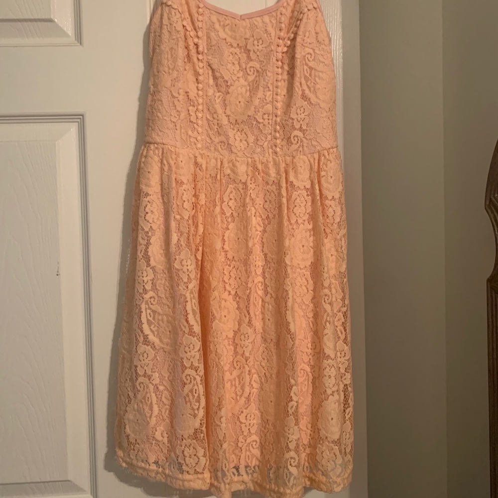 Altar’d State peach flowy sleeveless sundress